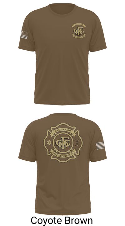 Casa Grande Fire Department 38585599 Old School Cotton Feel Shirt - 10