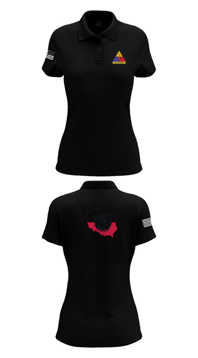 261st BSC CAVEMAN PLT 28746409 Women's Short Sleeve Performance Polo  - 35