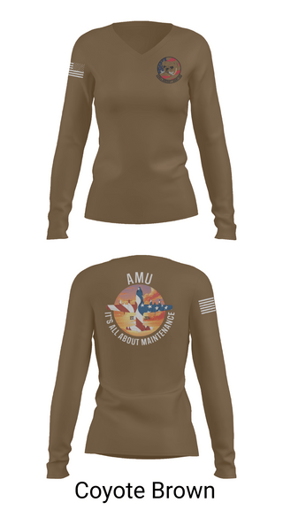 Womens Long Sleeve Vneck Shirt, , Air Force, Teamtime, Team time, sublimation, custom sports apparel, team uniforms, spirit wear, spiritwear, sports uniforms, custom shirts, team store, custom team store, fundraiser sports, apparel fundraiser