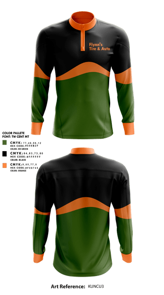Quarter Zip Jacket, Flynn's Tire & Auto, , Teamtime, Team time, sublimation, custom sports apparel, team uniforms, spirit wear, spiritwear, sports uniforms, custom shirts, team store, custom team store, fundraiser sports, apparel fundraiser