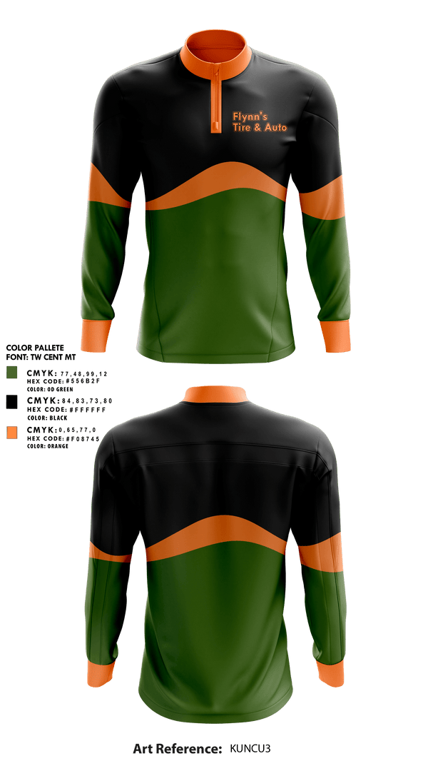Quarter Zip Jacket, Flynn's Tire & Auto, , Teamtime, Team time, sublimation, custom sports apparel, team uniforms, spirit wear, spiritwear, sports uniforms, custom shirts, team store, custom team store, fundraiser sports, apparel fundraiser