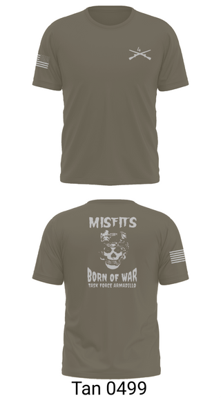 Old School Cotton Feel Shirt, 4th platoon misfits, Army, Teamtime, Team time, sublimation, custom sports apparel, team uniforms, spirit wear, spiritwear, sports uniforms, custom shirts, team store, custom team store, fundraiser sports, apparel fundraiser