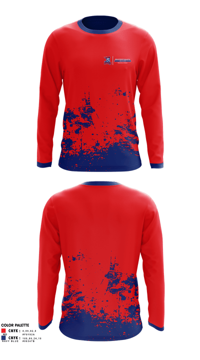 Spotsylvania High School Track & Field Long Sleeve Performance Shirt 1