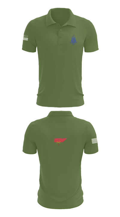 Pershing Rifles Troop L-1 10347059 Short Sleeve Performance Polo - 47