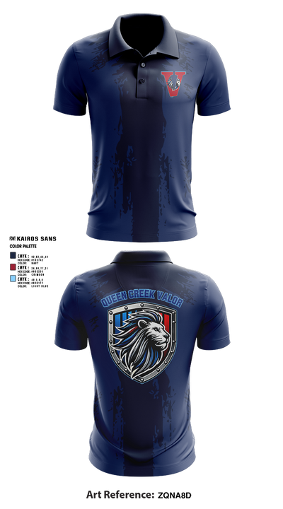 Valor 87378817 Short Sleeve Performance Polo - 2