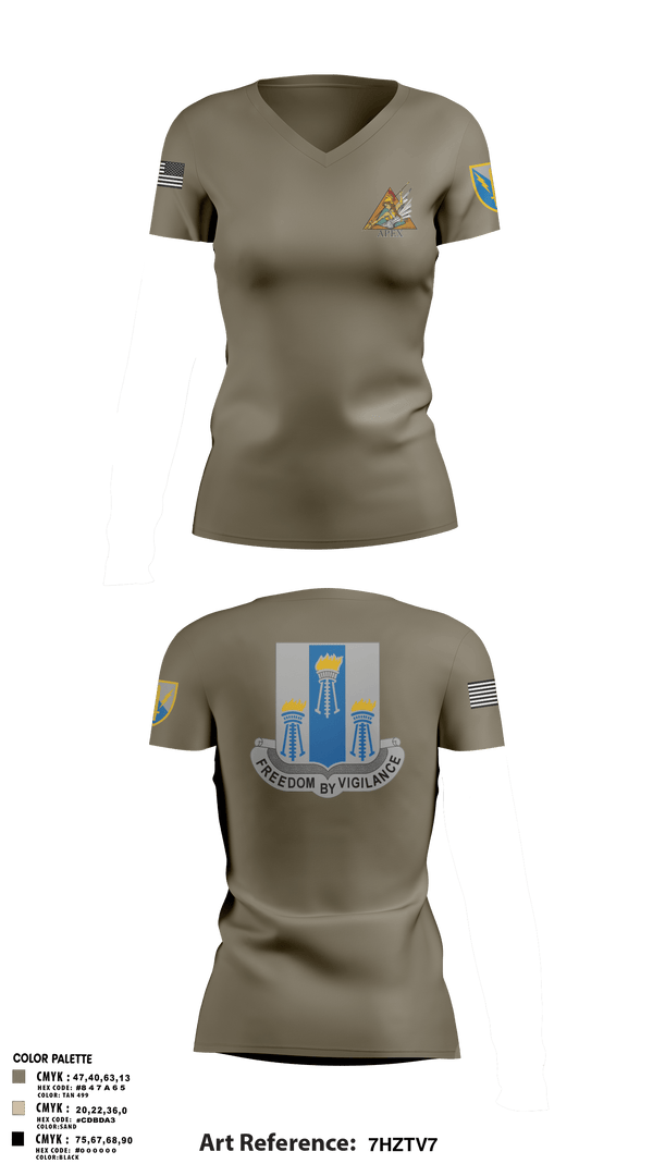 Womens Short Sleeve Vneck Shirt, Apex, 502d IEW BN, Army, Teamtime, Team time, sublimation, custom sports apparel, team uniforms, spirit wear, spiritwear, sports uniforms, custom shirts, team store, custom team store, fundraiser sports, apparel fundraiser