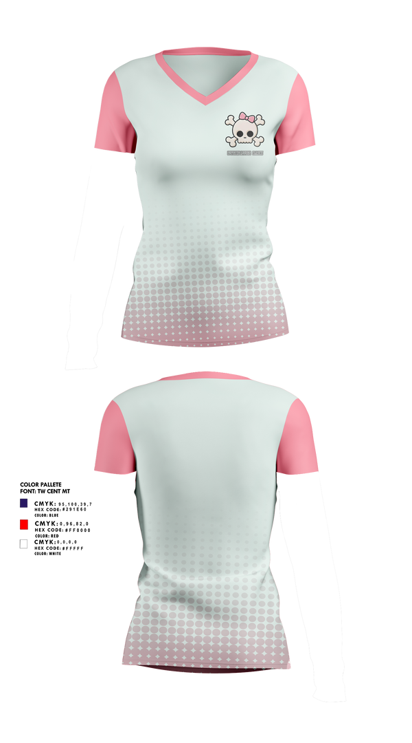 Womens Short Sleeve Vneck Shirt, Cycopaths Oahu, Spirit Store, Teamtime, Team time, sublimation, custom sports apparel, team uniforms, spirit wear, spiritwear, sports uniforms, custom shirts, team store, custom team store, fundraiser sports, apparel fundraiser
