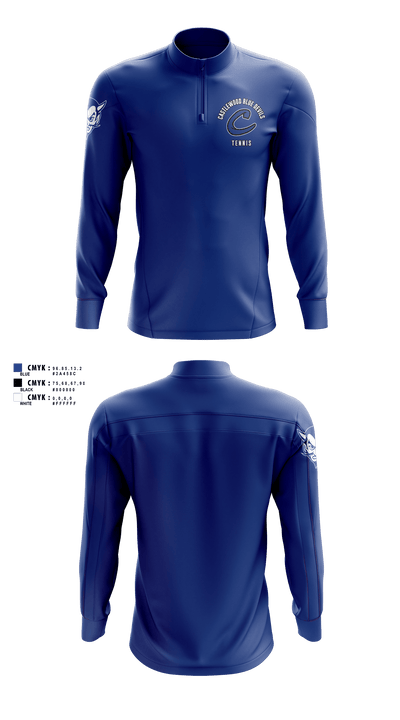 Castlewood Blue Devils 24423856 Quarter Zip Jacket - 2