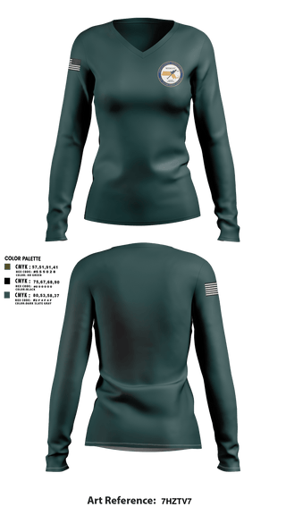 Womens Long Sleeve Vneck Shirt, NEMLEC, , Teamtime, Team time, sublimation, custom sports apparel, team uniforms, spirit wear, spiritwear, sports uniforms, custom shirts, team store, custom team store, fundraiser sports, apparel fundraiser