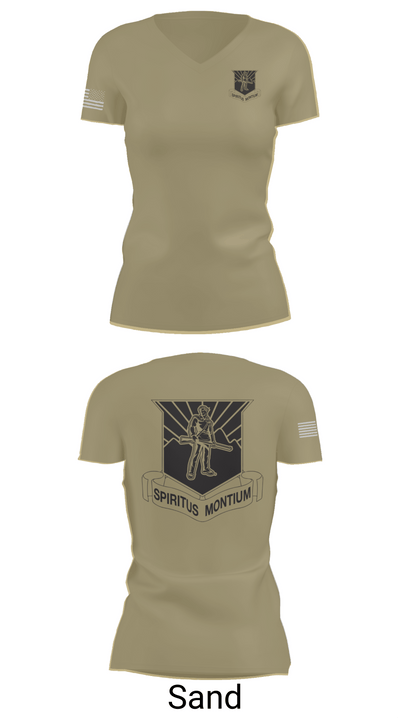 WVU AROTC 40772789 Women's Short Sleeve V-neck Shirt - 88