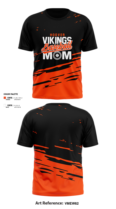 North Canton Hoover Vikings 97031939 Short Sleeve Performance Shirt - 9