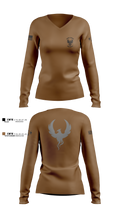 OSA DDG79 12784449 Women's Long Sleeve V-neck Shirt - 9