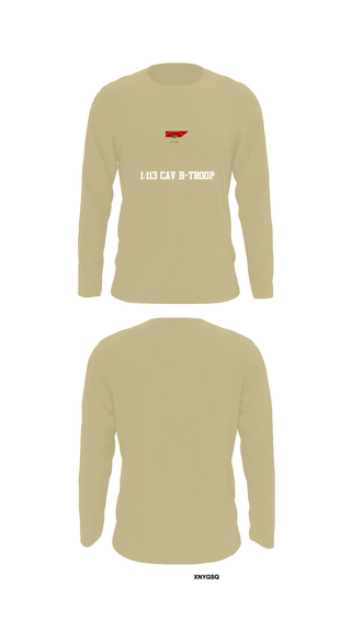 Long Sleeve Performance Shirt, 1/113 CAV B-Troop, Army, Teamtime, Team time, sublimation, custom sports apparel, team uniforms, spirit wear, spiritwear, sports uniforms, custom shirts, team store, custom team store, fundraiser sports, apparel fundraiser