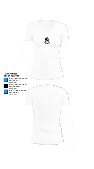 Womens Short Sleeve Vneck Shirt, Lobo Training Group, , Teamtime, Team time, sublimation, custom sports apparel, team uniforms, spirit wear, spiritwear, sports uniforms, custom shirts, team store, custom team store, fundraiser sports, apparel fundraiser