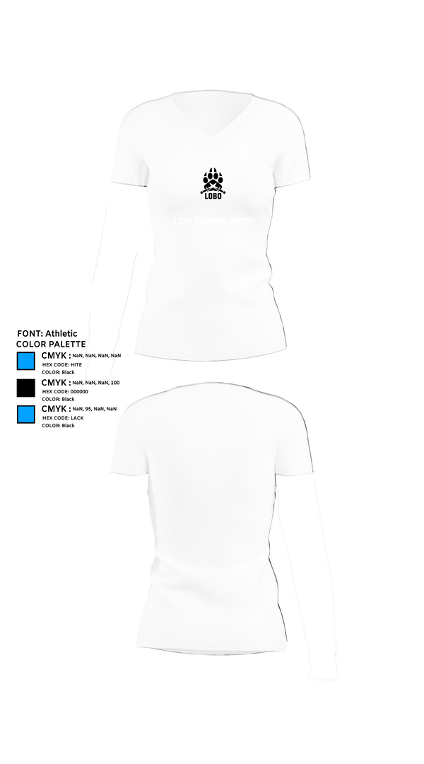 Womens Short Sleeve Vneck Shirt, Lobo Training Group, , Teamtime, Team time, sublimation, custom sports apparel, team uniforms, spirit wear, spiritwear, sports uniforms, custom shirts, team store, custom team store, fundraiser sports, apparel fundraiser