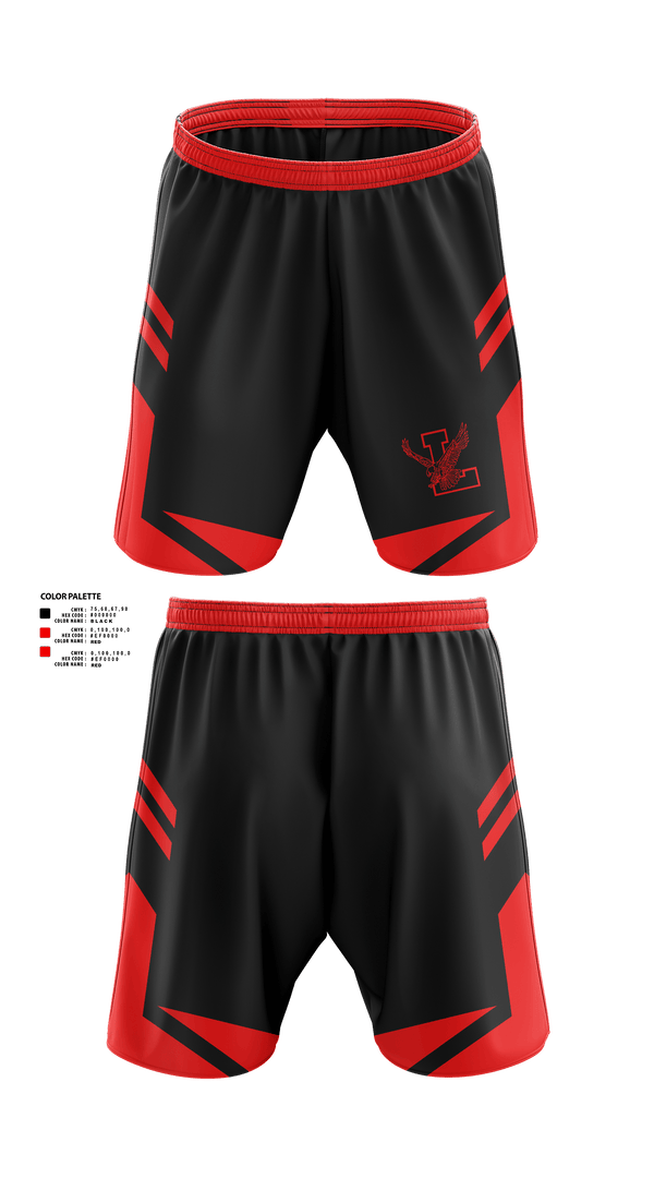Athletic Shorts With Pockets, Lowville Academy High School Lacrosse, Men's Lacrosse, Teamtime, Team time, sublimation, custom sports apparel, team uniforms, spirit wear, spiritwear, sports uniforms, custom shirts, team store, custom team store, fundraiser sports, apparel fundraiser