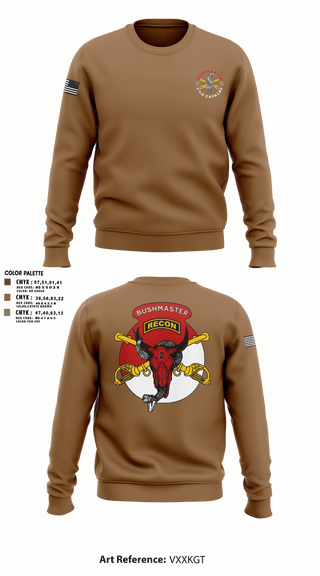 Crew Neck Sweatshirt, 1/113 CAV B-Troop, Army, Teamtime, Team time, sublimation, custom sports apparel, team uniforms, spirit wear, spiritwear, sports uniforms, custom shirts, team store, custom team store, fundraiser sports, apparel fundraiser