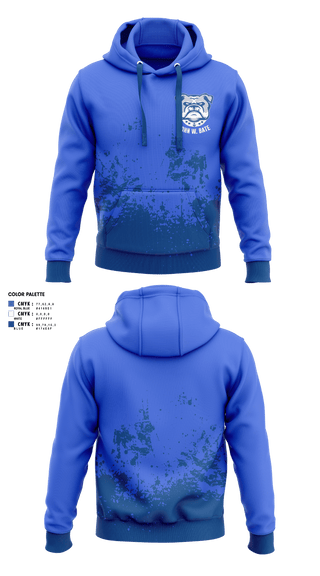 Hoodie, Bate Middle School (John W. Bate) Baseball, Baseball, Teamtime, Team time, sublimation, custom sports apparel, team uniforms, spirit wear, spiritwear, sports uniforms, custom shirts, team store, custom team store, fundraiser sports, apparel fundraiser