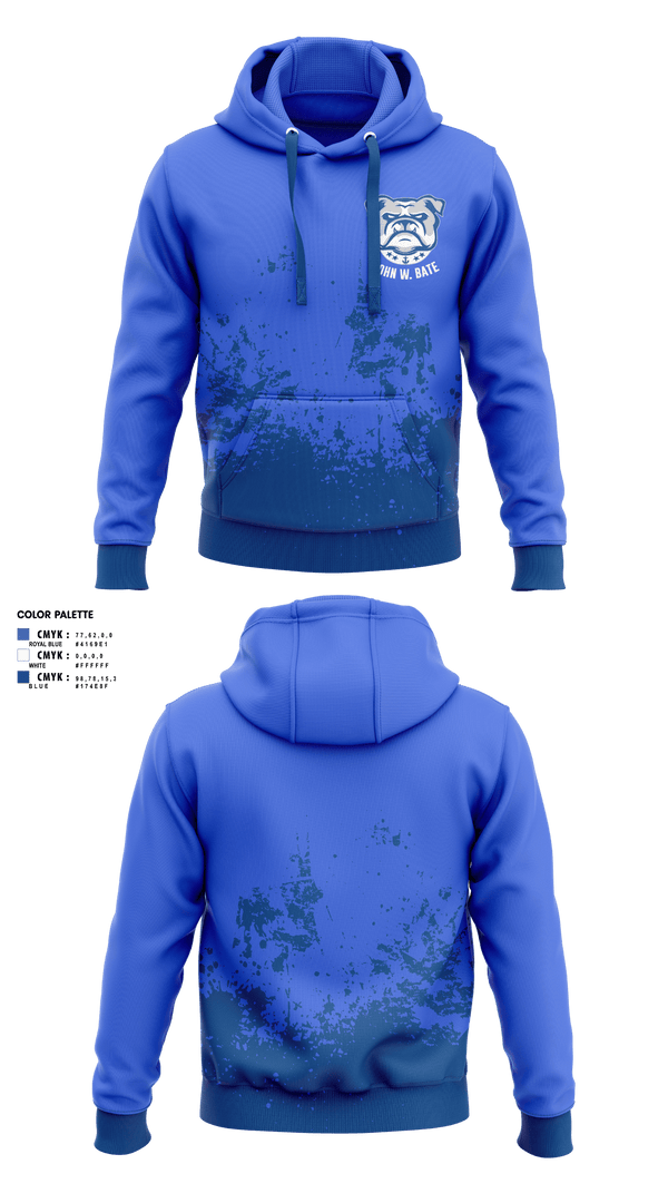 Hoodie, Bate Middle School (John W. Bate) Baseball, Baseball, Teamtime, Team time, sublimation, custom sports apparel, team uniforms, spirit wear, spiritwear, sports uniforms, custom shirts, team store, custom team store, fundraiser sports, apparel fundraiser