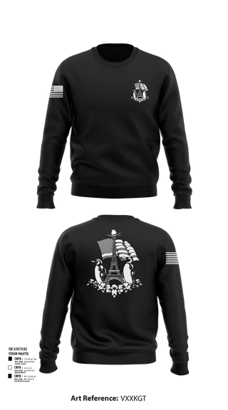 Crew Neck Sweatshirt, Paris Army Recruiting Station, , Teamtime, Team time, sublimation, custom sports apparel, team uniforms, spirit wear, spiritwear, sports uniforms, custom shirts, team store, custom team store, fundraiser sports, apparel fundraiser