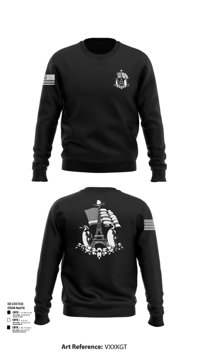 Paris Army Recruiting Station 19666894 Crew Neck Sweatshirt - 101 (1)