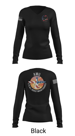 Womens Long Sleeve Vneck Shirt, , Air Force, Teamtime, Team time, sublimation, custom sports apparel, team uniforms, spirit wear, spiritwear, sports uniforms, custom shirts, team store, custom team store, fundraiser sports, apparel fundraiser