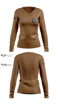 C CO 2-13th AVN REGT 33503079 Women's Long Sleeve V-neck Shirt - 1