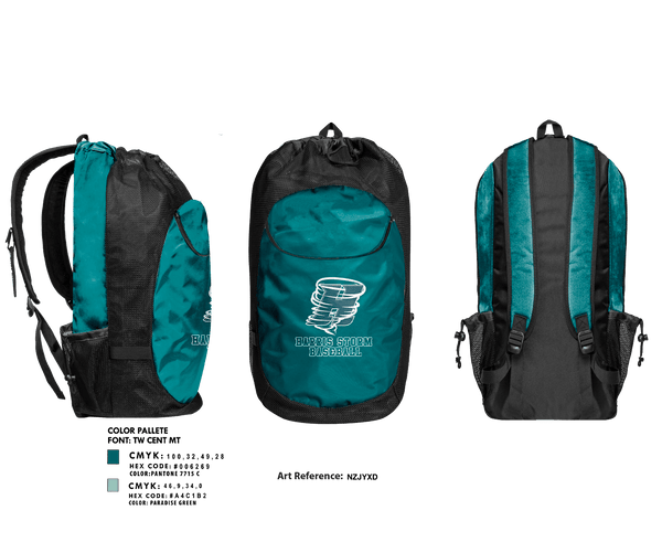 Gear Bag, Harris Storm Baseball, Baseball, Teamtime, Team time, sublimation, custom sports apparel, team uniforms, spirit wear, spiritwear, sports uniforms, custom shirts, team store, custom team store, fundraiser sports, apparel fundraiser
