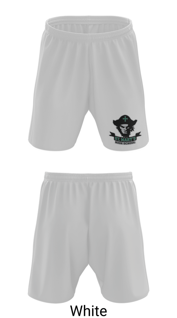 Athletic Shorts With Pockets, Saint Mary's High School Track & Field, Track & Field, Teamtime, Team time, sublimation, custom sports apparel, team uniforms, spirit wear, spiritwear, sports uniforms, custom shirts, team store, custom team store, fundraiser sports, apparel fundraiser
