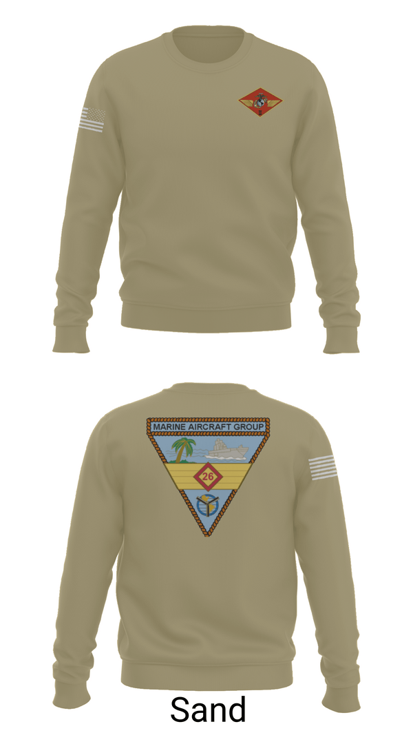 Crew Neck Sweatshirt, 2nd MAW, , Teamtime, Team time, sublimation, custom sports apparel, team uniforms, spirit wear, spiritwear, sports uniforms, custom shirts, team store, custom team store, fundraiser sports, apparel fundraiser