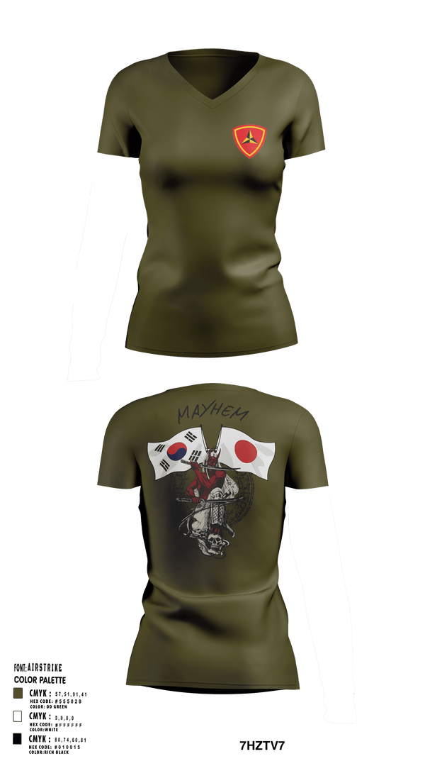 Womens Short Sleeve Vneck Shirt, 3/11 Mayhem, , Teamtime, Team time, sublimation, custom sports apparel, team uniforms, spirit wear, spiritwear, sports uniforms, custom shirts, team store, custom team store, fundraiser sports, apparel fundraiser