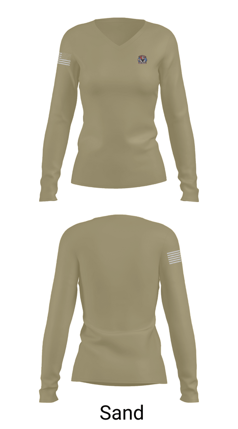 Womens Long Sleeve Vneck Shirt, South Farmingdale Fire Department, , Teamtime, Team time, sublimation, custom sports apparel, team uniforms, spirit wear, spiritwear, sports uniforms, custom shirts, team store, custom team store, fundraiser sports, apparel fundraiser