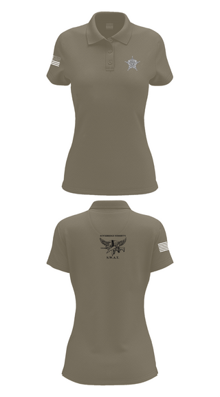 Womens Short Sleeve Performance Polo, Rockbridge County SWAT, , Teamtime, Team time, sublimation, custom sports apparel, team uniforms, spirit wear, spiritwear, sports uniforms, custom shirts, team store, custom team store, fundraiser sports, apparel fundraiser