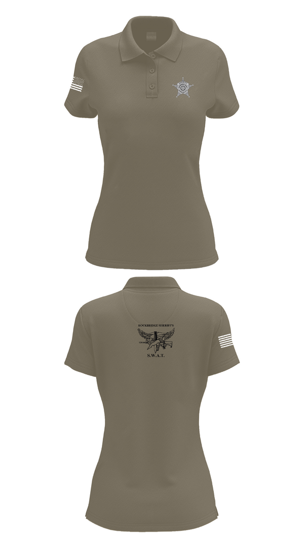 Womens Short Sleeve Performance Polo, Rockbridge County SWAT, , Teamtime, Team time, sublimation, custom sports apparel, team uniforms, spirit wear, spiritwear, sports uniforms, custom shirts, team store, custom team store, fundraiser sports, apparel fundraiser