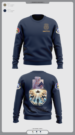 Crew Neck Sweatshirt, , Marines, Teamtime, Team time, sublimation, custom sports apparel, team uniforms, spirit wear, spiritwear, sports uniforms, custom shirts, team store, custom team store, fundraiser sports, apparel fundraiser
