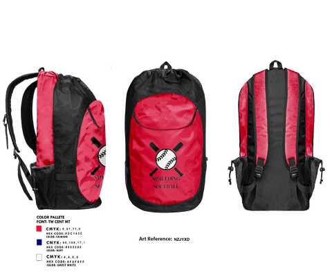 Gear Bag, Spaulding Softball, Softball, Teamtime, Team time, sublimation, custom sports apparel, team uniforms, spirit wear, spiritwear, sports uniforms, custom shirts, team store, custom team store, fundraiser sports, apparel fundraiser
