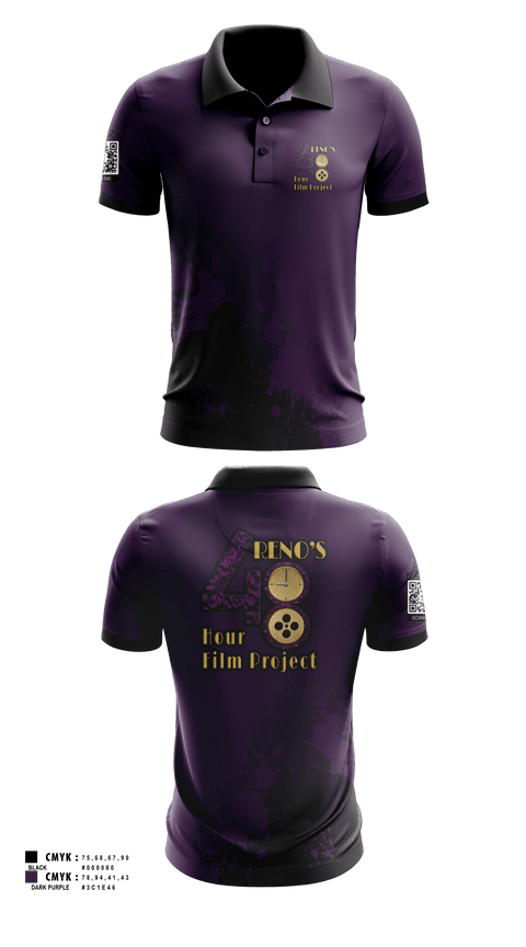 Short Sleeve Performance Polo, 48 Hour Film Project, , Teamtime, Team time, sublimation, custom sports apparel, team uniforms, spirit wear, spiritwear, sports uniforms, custom shirts, team store, custom team store, fundraiser sports, apparel fundraiser