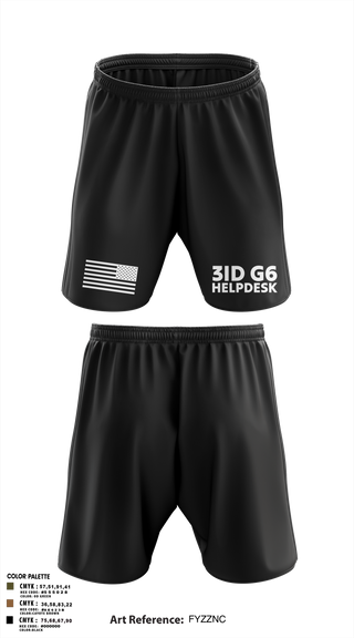 Athletic Shorts With Pockets, 3ID G6 Helpdesk, , Teamtime, Team time, sublimation, custom sports apparel, team uniforms, spirit wear, spiritwear, sports uniforms, custom shirts, team store, custom team store, fundraiser sports, apparel fundraiser