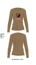 Willow Springs Bears Softball 59647744 Women's Long Sleeve V-neck Shirt - 1