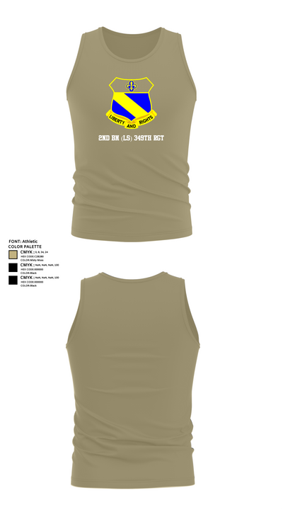 2nd BN (LS) 349th RGT 90715195 Tank Top - 99