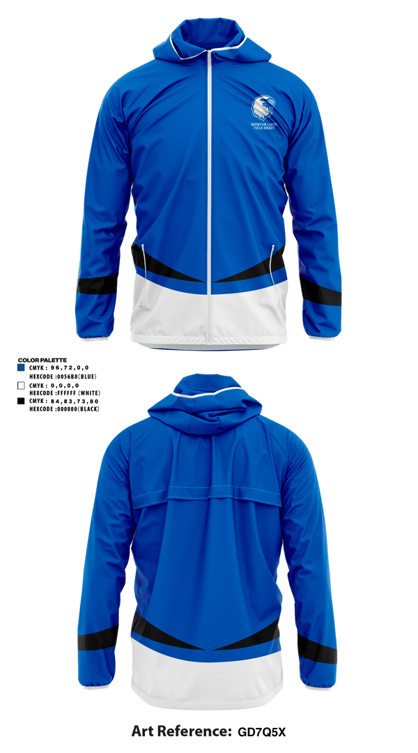 Windbreaker, Exeter Township Senior High School Field Hockey, Field Hockey, Teamtime, Team time, sublimation, custom sports apparel, team uniforms, spirit wear, spiritwear, sports uniforms, custom shirts, team store, custom team store, fundraiser sports, apparel fundraiser