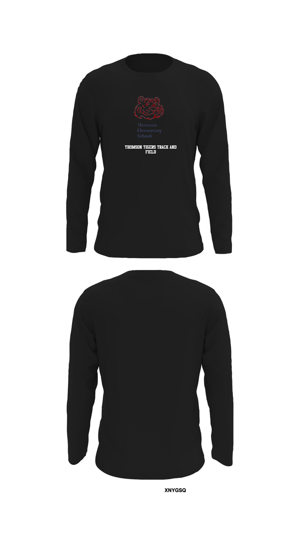 Long Sleeve Performance Shirt, Thomson Tigers Track and Field, Track & Field, Teamtime, Team time, sublimation, custom sports apparel, team uniforms, spirit wear, spiritwear, sports uniforms, custom shirts, team store, custom team store, fundraiser sports, apparel fundraiser