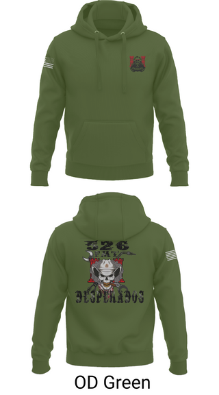 Hoodie, 526th ECC Desperados FMT, , Teamtime, Team time, sublimation, custom sports apparel, team uniforms, spirit wear, spiritwear, sports uniforms, custom shirts, team store, custom team store, fundraiser sports, apparel fundraiser