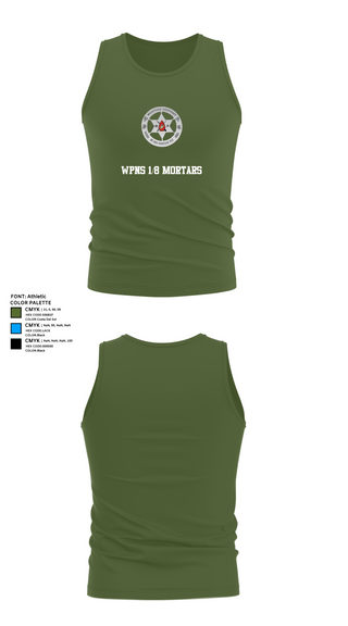 Tank Top, Wpns 1/8 Mortars, , Teamtime, Team time, sublimation, custom sports apparel, team uniforms, spirit wear, spiritwear, sports uniforms, custom shirts, team store, custom team store, fundraiser sports, apparel fundraiser
