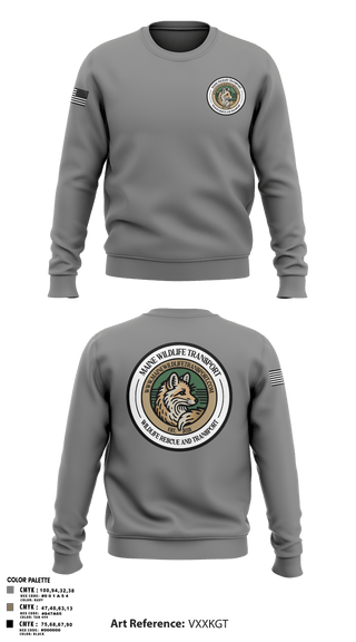 Crew Neck Sweatshirt, Maine Wildlife Transport, , Teamtime, Team time, sublimation, custom sports apparel, team uniforms, spirit wear, spiritwear, sports uniforms, custom shirts, team store, custom team store, fundraiser sports, apparel fundraiser