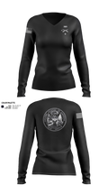 D 4-323 7608316 Women's Long Sleeve V-neck Shirt - 1
