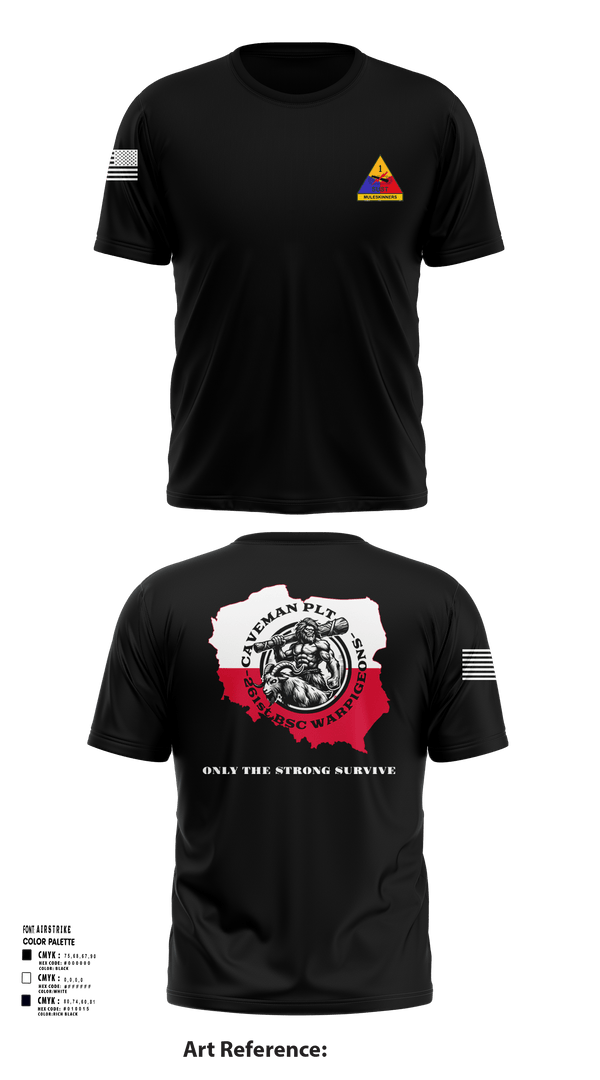 261st BSC CAVEMAN PLT 28746409 Short Sleeve Performance Shirt - 104