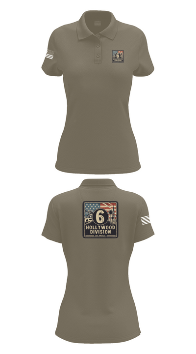 Hollywood Division 53010755 Women's Short Sleeve Performance Polo  - 71