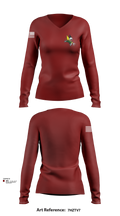 124th ATKS 33419256 Women's Long Sleeve V-neck Shirt - 105