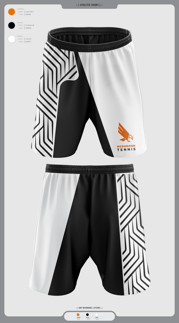 Athletic Shorts With Pockets, Mcdonogh Boys Tennis, Tennis, Teamtime, Team time, sublimation, custom sports apparel, team uniforms, spirit wear, spiritwear, sports uniforms, custom shirts, team store, custom team store, fundraiser sports, apparel fundraiser